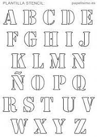 Plantillas Abecedario Stencil Para Imprimir Alphabet Font Tipos De Letras Abecedario Moldes De Letras Abecedario Plantillas De Letras Letras do alfabeto para imprimir. plantillas abecedario stencil para