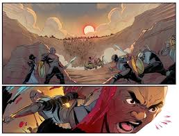 Okay, The Rage of Dragons Deluxe Edition Kickstarter ends in less than an  hour (https://www.kickstarter.com/projects/wraithmarked/rageofdragons), and  there's so much (human-made) art like this piece by Paris Alleyne that  exists solely because you