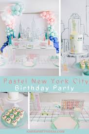 Easy and fun themed dinner party ideas. Kara S Party Ideas Pastel New York City Birthday Party Kara S Party Ideas