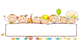 Ninos Con Pancarta De Cumpleanos Drawing For Kids Cartoon Kids Kids