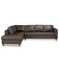 Milano Leather 2 Piece Chaise Sectional Sofa Furniture Macy S Leather Living Room Furniture Leather Sectional Sofas Sectional Sofa
