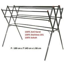 Jemuran palem paris super besar. Jemuran Baju Stainless Steel 180cm Jemuran Pakaian Besi Stainless Shopee Indonesia