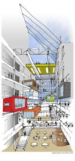 Gallery Of Macquarie Bank Clive Wilkinson Architects 29 Architecture Drawing Architecture Presentation Architecture