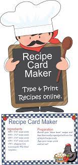Green bordered recipe card template. Recipe Card Maker Create Recipe Cards Right Online Printed Recipe Cards Printable Recipe Cards Recipe Book Diy