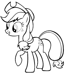 Applejack coloring page to color, print or download. Apple Jack My Little Pony Coloring Page
