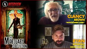Clancy brown, caitlin custer, mike c. Cs Interview Ryan Spindell Clancy Brown On The Mortuary Collection