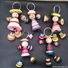 Porte Cle Avec Des Bouton Bricolage Avec Des Boutons Creations Pour Fete Des Meres Foire Artisanale