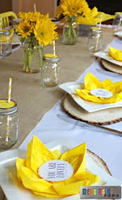 Flower Paper Napkin Folding With Sunflower Table Decorations Paper Napkin Folding Napkin Folding Napkins