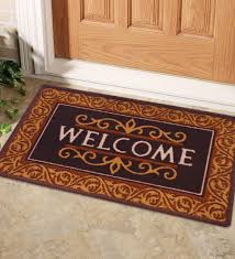 Would need a 22 or 23 inch door with 1 frame to fit both closet doors, not finding anywhere. Buy Brown Polyester 23 X 15 Inch Door Mat By Status Online Slogan Door Mats Furnishings Home Decor Pepperfry Product