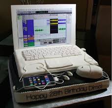 The screen was put in place and a birthday message was added hb (happy birthday) :)(emoticon). The 13 Best Apple Computer Cakes Ever Baked Gallery Cult Of Mac