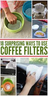 Use them as a spoon rest while cooking and clean up small counter spills. 18 Surprising Coffee Filter Uses