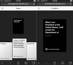 Cards against humanity is one of the best board games that easily transfers to the virtual realm. Cards Against Humanity Iphone And Android App Now Works Online