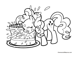 My little pony coloring page. Happy Birthday My Little Pony Coloring Page My Little Pony Coloring Pages