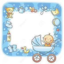 Frame With Baby Boy Things And Copy Space Royalty Free Cliparts Vectors And Stock Illustration Image 31733793