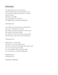 Hallelujah Halleluja Songtext Musik