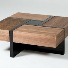 These Clever Coffee Tables Are Full Of Hidden Storage Moments In 2020 Black Square Coffee Table Modern Wood Coffee Table Coffee Table