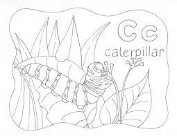 This site features numerous caterpillar coloring pages that. Nature Alphabet Coloring Page Letter C Homeschool Companion