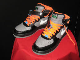 Nike Air Force 1 Boys Black Boys Nike Air Force One Shoes Black Grey Orange Size 7y Backtoschool Air Force One Shoes Nike Air Force Ones Nike Boots