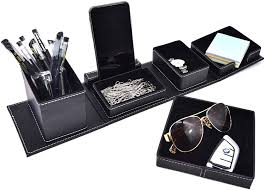 Whether you're looking for keyboards, a mouse, or black and color ink cartridges for printers, you'll. Amazon Com Leather Office Supplies Desk Organizer Storage Boxes And Accessories Desktop Storage For Business Cards Stationery Cards Pens Pencils Mobile Phones Black Office Products