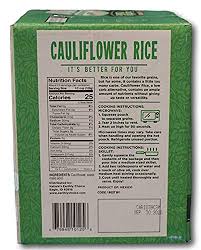 How to cook cauliflower rice. Amazon Com Nature S Earthly Choice Cauliflower Rice 6 Pouches 6 X 8 5 Ounces Grocery Gourmet Food