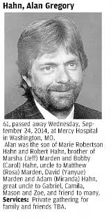 Alan Hahn Obit,