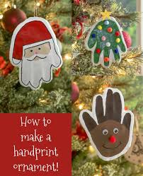 how to make a handprint ornament the