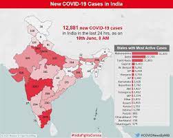 Ministry of health and family welfare | government of india. Indiafightscorona On Twitter Indiafightscorona 12 881 New Covid19 Cases In India In The Last 24 Hours As On 18th June 2020 8 Am Statewise Distribution In The Map Staysafe Https T Co 7r6jxqha2d