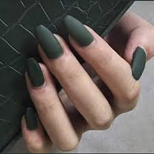 So, whether you're considering acrylic nails, or you just fancy brushing up on your nail shape knowledge, these are eight of the most popular trends to try. Amazon Com Drecode 24pcs Punk Matte Fake Nails Coffin Nails Fashion Party Full Cover False Nails For Women And Girls Green Beauty