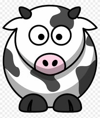 Draw a half shaped circle on the inner edge of your back hoof. 28 Collection Of Easy Cow Clipart Cartoon Cow Png Free Transparent Png Clipart Images Download