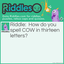 Spell Cow Riddles Com