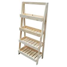 Organizador Estanteria Escalera Madera Bano Cocina Macetas 2 244 00 Estanterias De Madera Madera Estanteria