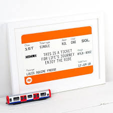 Personalised Train Ticket For Children Personalised Childrens Print New Baby Gift Personalised Print Christening Gift Nursery Wall Art Personalized Prints Personalized Childrens New Baby Products