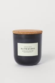 Swieca Zapachowa W Szkle Czarny Olive Sage Home H M Pl Duftkerzen Glasgefass Kerzen