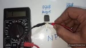This post explains for the transistor npn transistor. Cek Transistor D718 Npn Bagus Rusak Youtube