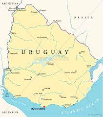 Weltklima, weltkarte karte, karte der welt karte der. Uruguay Politische Karte Stock Photo 13259138 Bildagentur Panthermedia