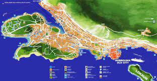 Hier finden sie 373.121 bewertungen und fotos von reisenden über 684 sehenswürdigkeiten, touren und ausflüge. Interaktive Karte Der Stadt Von Dubrovnik In Kroatien