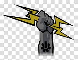 Bungie Fist Hand Holding Lightning Bolts Transparent Background Png Clipart Transparent Background Chalk Illustration Thunderstorm And Lightning