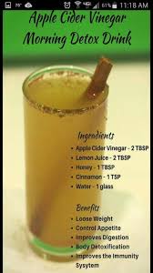 Detox Apple Coder Vinegar Morning Detox Diet Drinks Healthy Detox