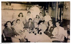 Large 30 X 20 Portrait Of Joe Dimaggio In 1939 Seated At The Vittorino Castle Restaurant With Local Newark Nj Wis Crime Family Joe Dimaggio Castle Restaurant