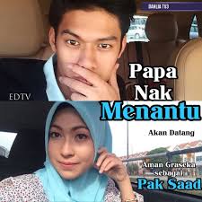 Jaja iliyes, hafidz roshdi, aman graseka, rais hazlin, aedy ashraf, haliza misbun. Edtv Dahlia Tv3 Drama Papa Nak Menantu Akan Datang