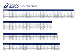 Size Conversion Chaussure Uk Europe Hommes Asics