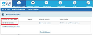 Click on the es tab within internet banking. Sbi Account Number Sbi Account Check By Account Number