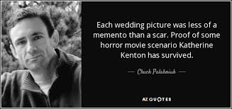 Ultimately, living in the moment is one of the best pieces of advice to take. Chuck Palahniuk Quote Each Wedding Picture Was Less Of A Memento Than A