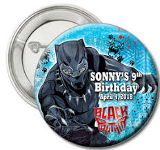 Width 3,6 cm height 4. Custom Black Panther Theme Birthday Button For Your Kid Party Store Ny
