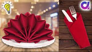 Learn how to fold a napkin for every occasion from casual weekday dinners to elegant formal affairs. 10 Napkin Fold Ideas 10 Easy Napkin Folds For Any Dinner Party Youtube
