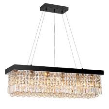 7pm W40 X D10 Modern Rain Drop Rectangle Clear K9 Crystal Chandelier Pendant L Crystal Chandelier Crystal Chandelier Dining Room Pendant Lighting Dining Room