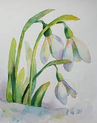 Guest Artist Stop Drop And Draw Doodlewash Floral Painting Original Watercolor Painting Floral Watercolor