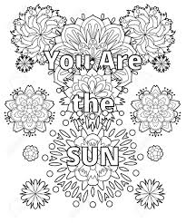 Free printable nascar coloring pages for children 16136. Vector Coloring Book For Adults With Inspiring Quote And Mandala Royalty Free Cliparts Vectors And Stock Illustration Image 147797504