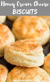 Honey Cream Cheese Biscuits Recipe Cream Cheese Biscuits Homemade Biscuits Cheese Biscuits