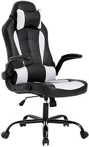 Before we proceed to the chairs themselves, i think it's important that we talk about the things that are actually important in. Amazon Com Bestoffice Pc Gaming Chair Ergonomic Office Chair Desk Chair With Lumbar Support Flip Up Arms Headrest Pu Leather Executive High Back Computer Chair For Adults Women Men Black And White Furniture